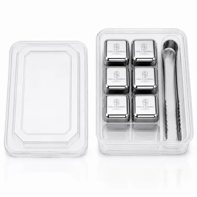 6-Pack Box Set with Tongs - Custom Coasters Now