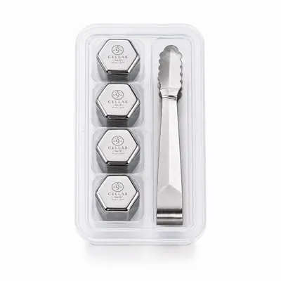 4-Pack Box Set with Tongs - Custom Coasters Now