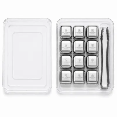 12-Pack Box Set with Tongs - Custom Coasters Now