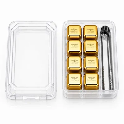 8-Pack Box Set with Tongs - Custom Coasters Now