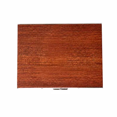 Bubinga with Silver Frame - Custom Coasters Now