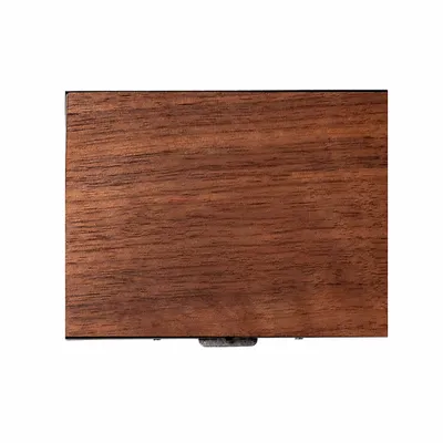 Walnut with Black Frame - Custom Coasters Now