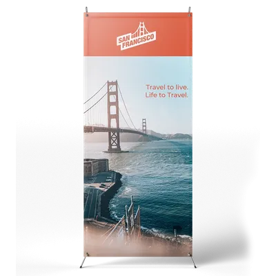 Korean Style X Banner Stands - Custom Coasters Now