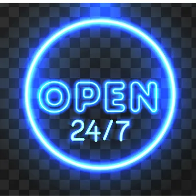 Open Neon Sign