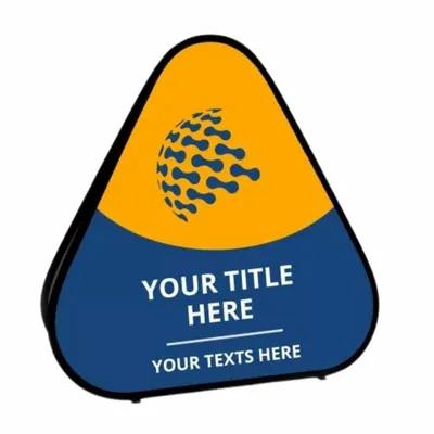 Triangle Pop Up Banners - Custom Coasters Now