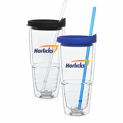 Crystal Chill Solid Clear Acrylic Tumblers