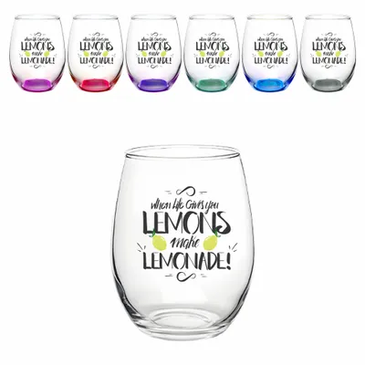 Crystal Elegance Stemless Wine Glass