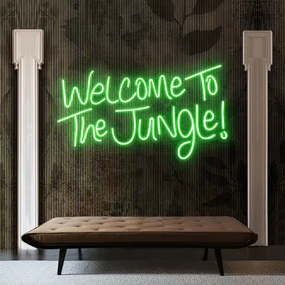 Welcome To The Jungle LED Neon Sign