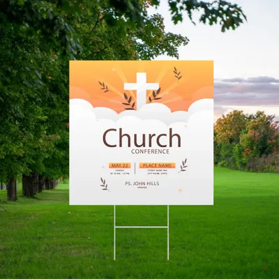 Custom Conference Outdoor Yard Sign