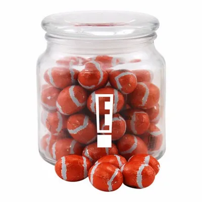 Jar with Chocolate Footballs - SG400 - Custom Coasters Now