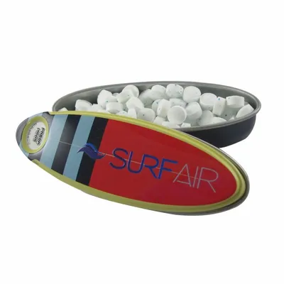 Stripe Surfboard Mint Tin - Custom Coasters Now