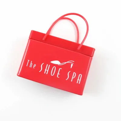 Dark Pink Shopping Bag Tin - Custom Coasters Now