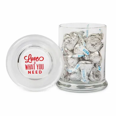Glass Gourmet Jar - Hershey's Chocolate Kisses - Custom Coasters Now