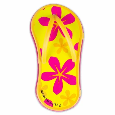 Floral Orange Flip Flop Mint Tin - Custom Coasters Now