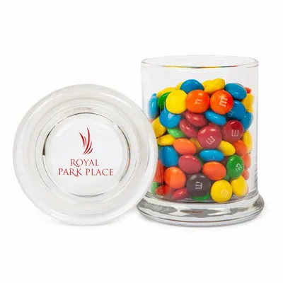 M&M'S® in Glass Gourmet Jar - Custom Coasters Now