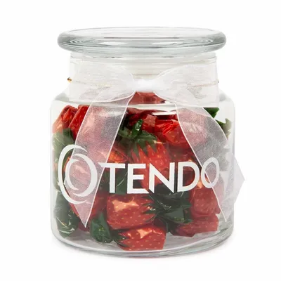 22oz. Glass Jar - Stock Wrapped Candies - Custom Coasters Now