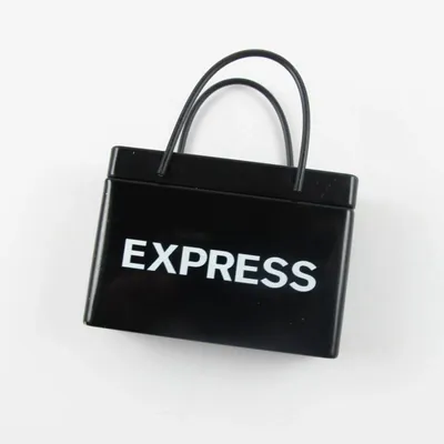 Black Shopping Bag Tin - Custom Coasters Now