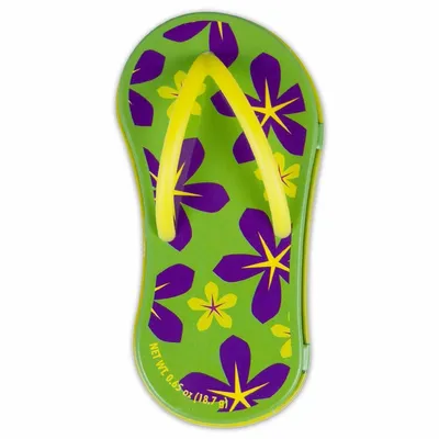 Floral Green Flip Flop Mint Tin - Custom Coasters Now