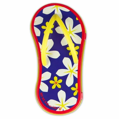 Floral Blue Flip Flop Mint Tin - Custom Coasters Now