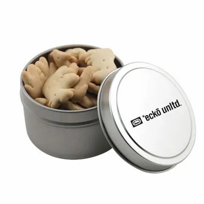 Round Tin with Animal Crackers - SBF3100 - Custom Coasters Now