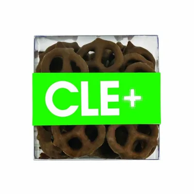 Square Acetates - Milk Chocolate Mini Pretzels - Custom Coasters Now