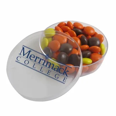 Small Round Acrylic with Reese's Pieces - Custom Coasters Now