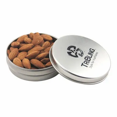 Round Tin with Almonds 2" - Custom Coasters Now