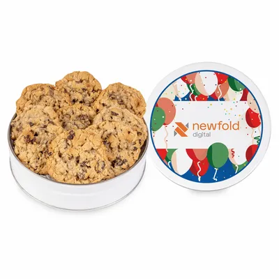 Fresh Beginnings Oatmeal Raisin Cookie Tin (Small) - Custom Coasters Now
