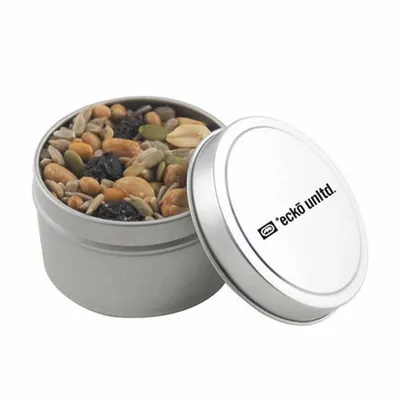 Round Tin with Trail Mix - SBF3100 - Custom Coasters Now