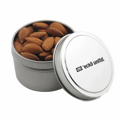 Round Tin with Almonds 1" - Custom Coasters Now