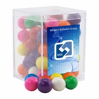 Acrylic Box with Gumballs - Small - Custom Coasters Now