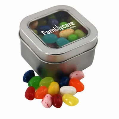 Window Tin with Jelly Bellies - SBF2500 - Custom Coasters Now