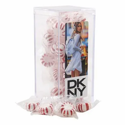 Large Rectangular Acrylic Candy Box with Starlight Mints - Custom Coasters Now