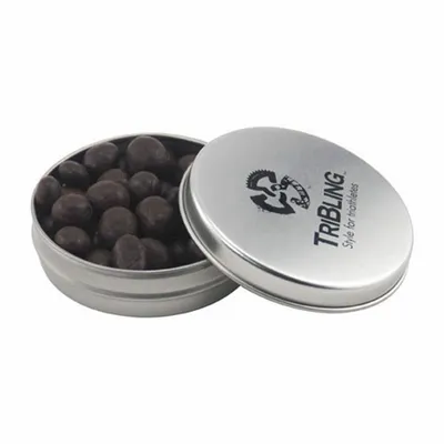 Round Tin with Choc Espresso Beans - SBF2900 - Custom Coasters Now