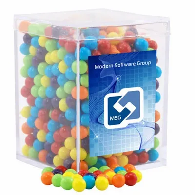 Acrylic Box with Mini Jawbreakers - Small - Custom Coasters Now