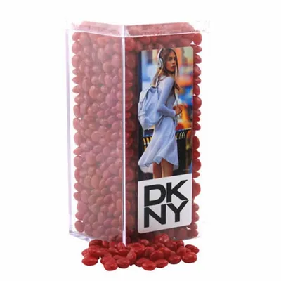 Acrylic Box with Red Hots - Medium - Custom Coasters Now