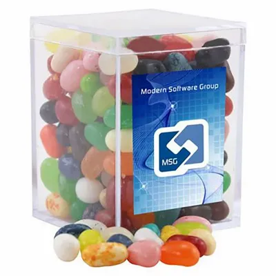 Small Acrylic Candy Box with Jelly Belly - Custom Coasters Now