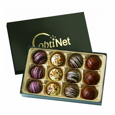 Truffle Gift Box with 12 Truffles - Custom Coasters Now