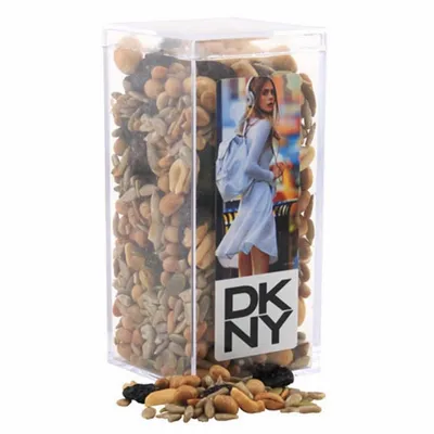 Acrylic Box with Trail Mix - Medium - Custom Coasters Now