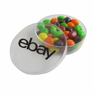 Small Round Acrylic with Skittles - Custom Coasters Now