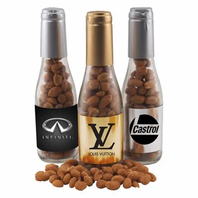 Champagne Bottle - Honey Roasted Peanuts 8" - Custom Coasters Now