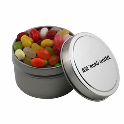 Round Tin with Jelly Bellies - SBF3100 - Custom Coasters Now