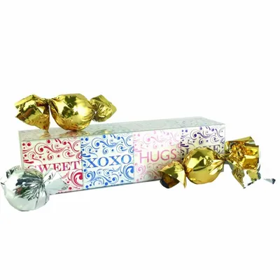 4 Cube Acetate Gift Box with Truffles - Custom Coasters Now