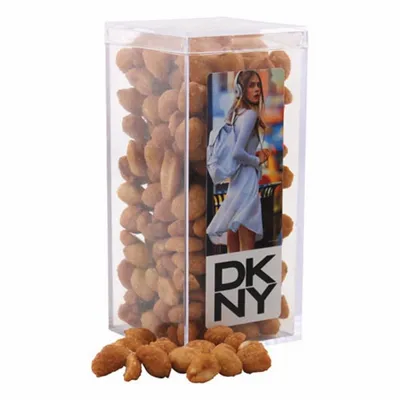 Acrylic Box with Honey Roasted Peanuts - Medium - Custom Coasters Now