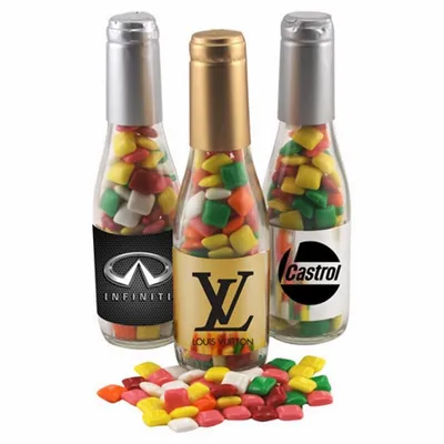 Champagne Bottle w/ Mini Chicklets 8" - Custom Coasters Now
