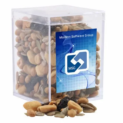 Acrylic Box with Trail Mix - Small - Custom Coasters Now