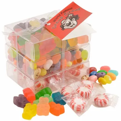 3 Way Candy Stack Acetate Tower - TRB901 - Custom Coasters Now