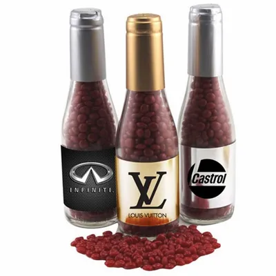 Champagne Bottle with Red Hots 8" - Custom Coasters Now