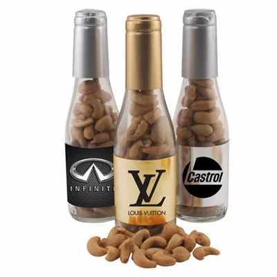 Champagne Bottle with Cashews 8" - Custom Coasters Now