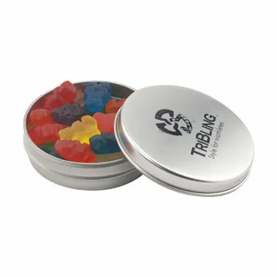 Round Tin with Gummy Bears - SBF2900 - Custom Coasters Now